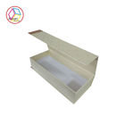White Cosmetic Gift Box Textured Surface Paper Material Eco - Friendly
