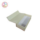 White Cosmetic Gift Box Textured Surface Paper Material Eco - Friendly